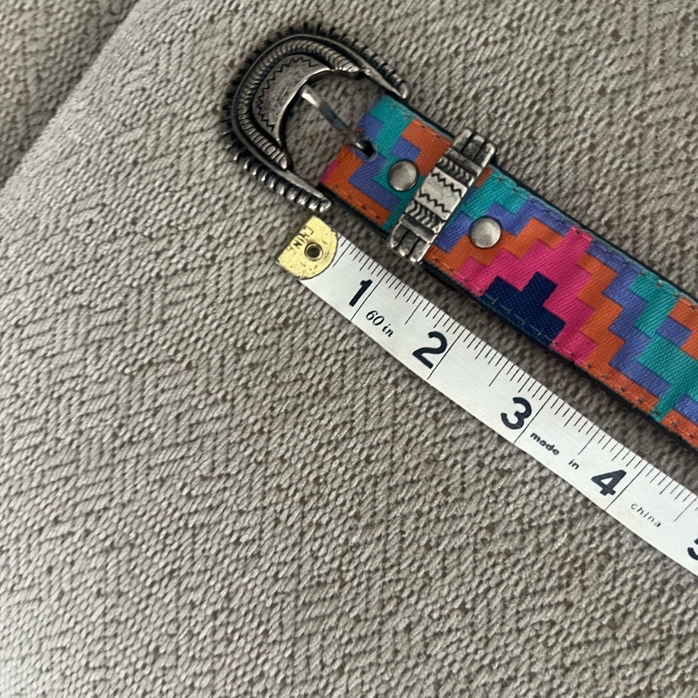 Vintage novo Colorful Striped Women's Belt - Picture 6 of 8